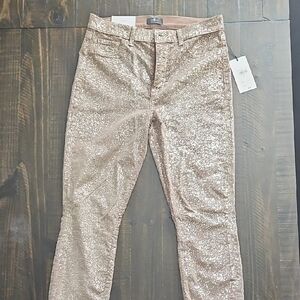 7 For All Mankind Metallic Gold Jeans